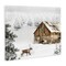 Stupell Industries Winter Whites Cabin with Deer Canvas By Jennifer Pugh